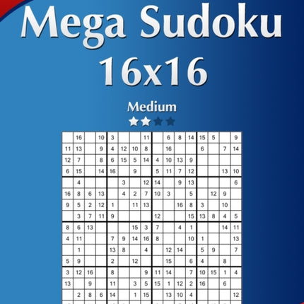 Mega Sudoku 16x16  Medium  Volume 31  276 Puzzles