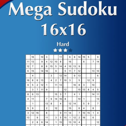 Mega Sudoku 16x16  Hard  Volume 32  276 Puzzles