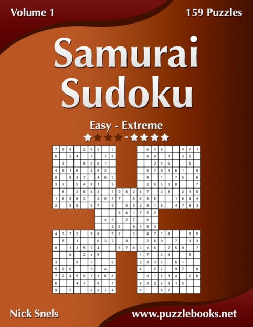 Samurai Sudoku  Easy to Extreme  Volume 1  159 Puzzles