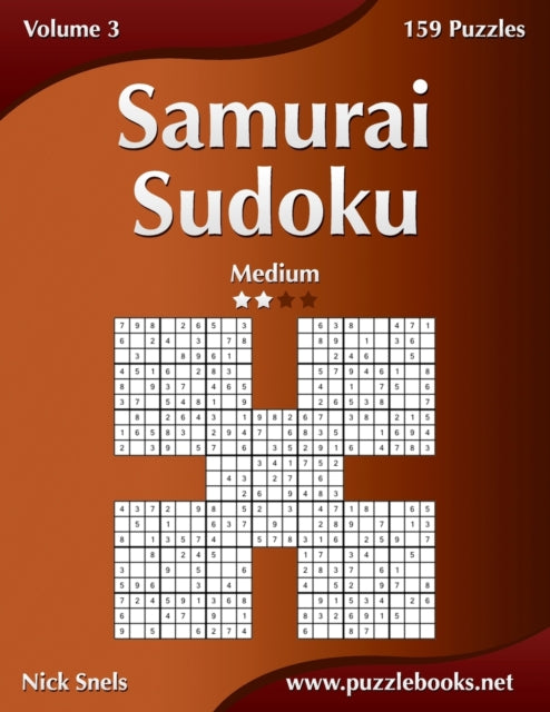 Samurai Sudoku  Medium  Volume 3  159 Puzzles
