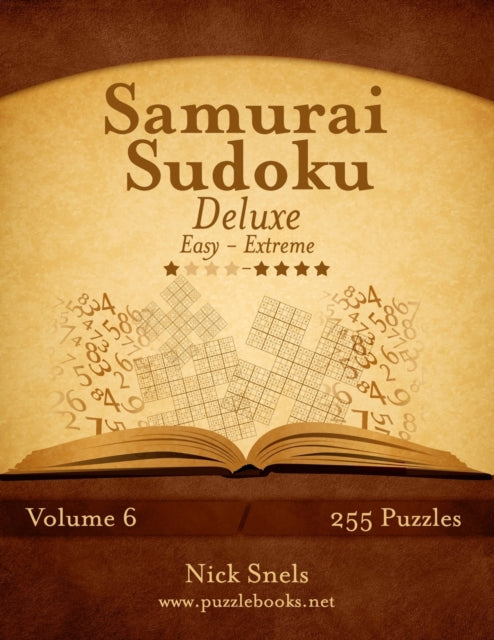 Samurai Sudoku Deluxe  Easy to Extreme  Volume 6  255 Puzzles