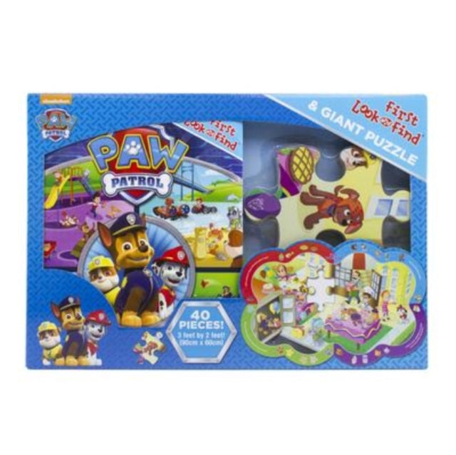 Nickelodeon PAW Patrol First Look and Find Book Giant Floor Puzzle and 20 Stickers