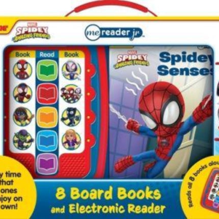 Marvel Spidey and His Amazing Friends Me Reader Jr 8 Board Books and Electronic Reader Sound Book Set