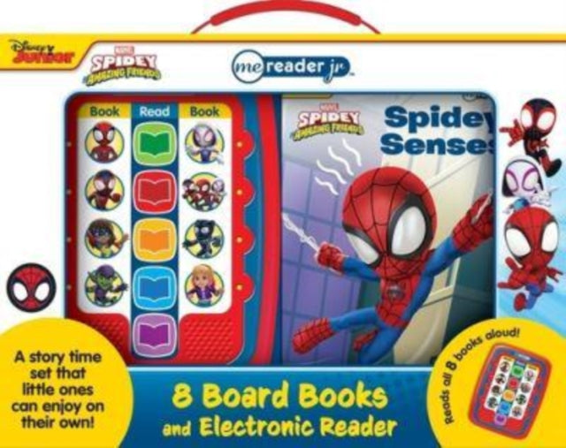 Marvel Spidey and His Amazing Friends Me Reader Jr 8 Board Books and Electronic Reader Sound Book Set