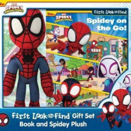 Disney Junior Marvel Spidey & His Amazing Friends First LF Book Box Plush Gift Set