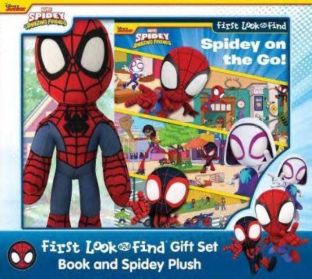 Disney Junior Marvel Spidey & His Amazing Friends First LF Book Box Plush Gift Set