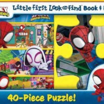 Disney Junior Marvel Spidey and His Amazing Friends Little First Look and Find Book  Puzzle