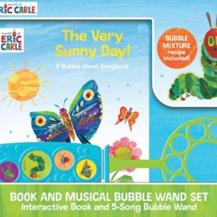 Eric Carl Bubble Wand Songbook Very Sunny Day Sound Book Set