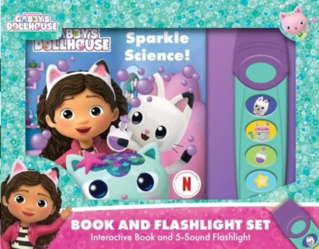 Gabby Sparkle Science Book  5 Sound Flashlight Set