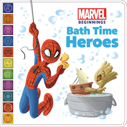 Marvel Beginnings Bath Time Heroes Bath Book