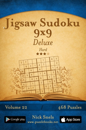 Jigsaw Sudoku 9x9 Deluxe - Hard - Volume 22 - 468 Logic Puzzles