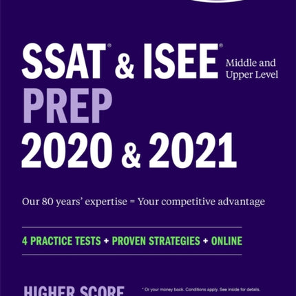 SSAT & ISEE Middle & Upper Level Prep: 4 Practice Tests + Proven Strategies + Online