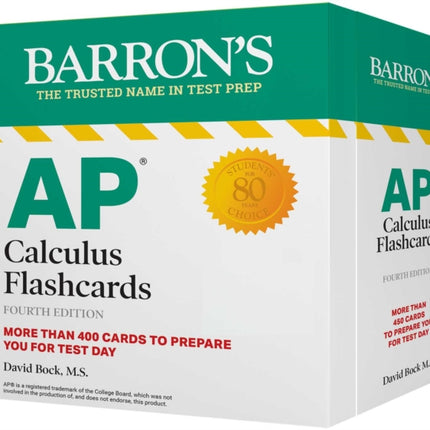 AP Calculus Flashcards, Fourth Edition: Up-to-Date Review and Practice + Sorting Ring for Custom Study