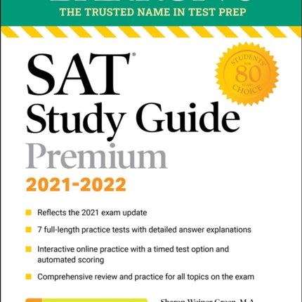 SAT Study Guide Premium 2023 Comprehensive Review with 8 Practice Tests  an Online Timed Test Option