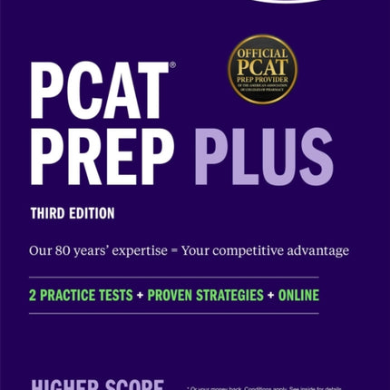 PCAT Prep Plus: 2 Practice Tests + Proven Strategies + Online