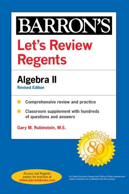 Let's Review Regents: Algebra II Revised Edition