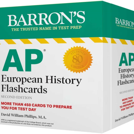 AP European History Flashcards, Second Edition: Up-to-Date Review + Sorting Ring for Custom Study