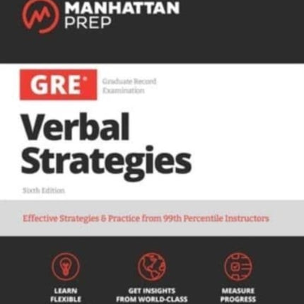 GRE All the Verbal: Effective Strategies & Practice from 99th Percentile Instructors