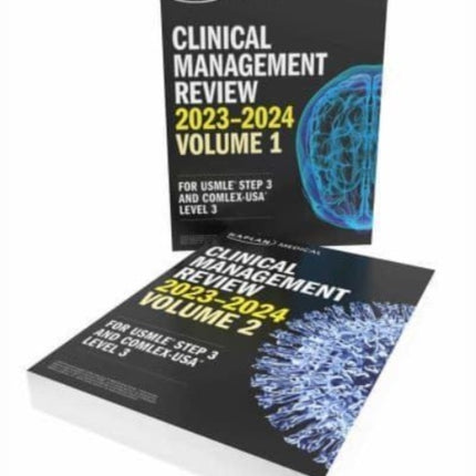 Clinical Management Complete 2-Book Subject Review 2023-2024: Lecture Notes for USMLE Step 3 and COMLEX-USA Level 3