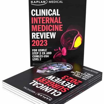 Clinical Medicine Complete 5-Book Subject Review 2023: Lecture Notes for USMLE Step 2 CK and COMLEX-USA Level 2