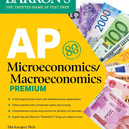 AP MicroeconomicsMacroeconomics Premium 2023 4 Practice Tests Comprehensive Review  Online Practice