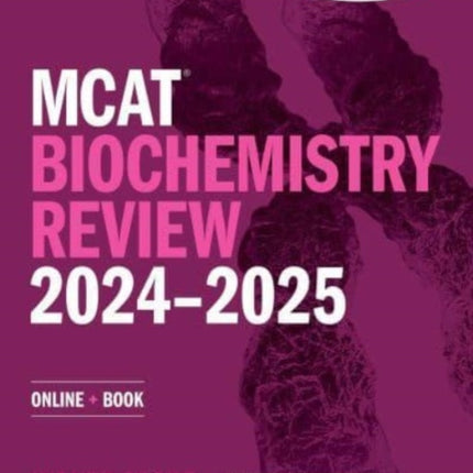 MCAT Biochemistry Review 2024-2025: Online + Book