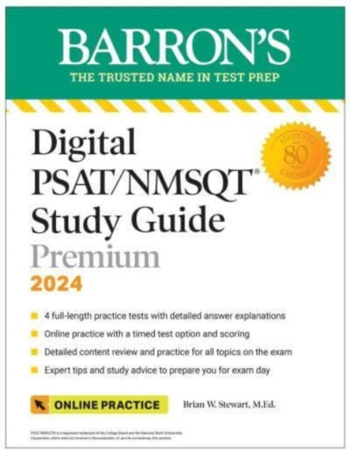 Digital PSATNMSQT Study Guide Premium 2024 4 Practice Tests  Comprehensive Review  Online Practice