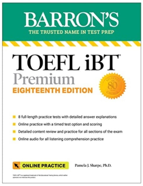 TOEFL iBT Premium with 8 Online Practice Tests  Online Audio Eighteenth Edition