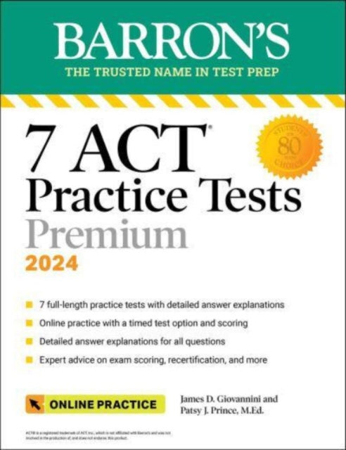 7 ACT Practice Tests Sixth Edition  Online Practice