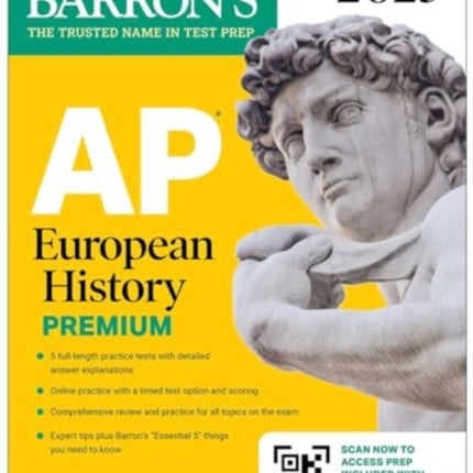 AP European History Premium 2025 Prep Book with 5 Practice Tests  Comprehensive Review  Online Practice