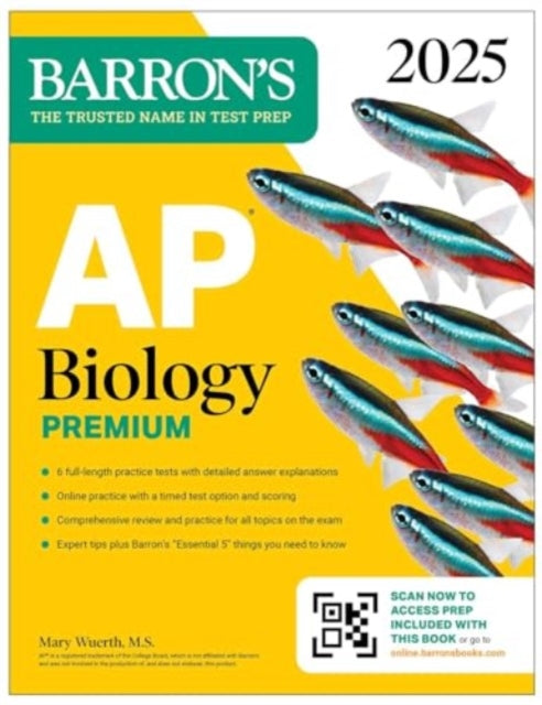 AP Biology Premium 2025 Prep Book with 6 Practice Tests  Comprehensive Review  Online Practice