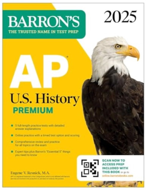 AP U.S. History Premium 2025 Prep Book with 5 Practice Tests  Comprehensive Review  Online Practice