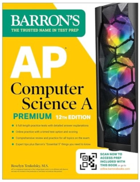 AP Computer Science A Premium 12th Edition Prep Book with 6 Practice Tests  Comprehensive Review  Online Practice