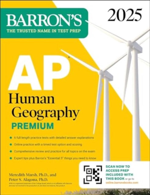 AP Human Geography Premium 2025 Prep Book with 6 Practice Tests  Comprehensive Review  Online Practice