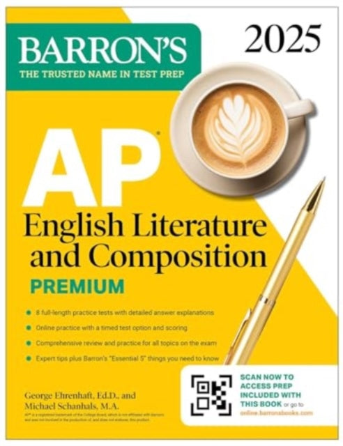 AP English Literature and Composition Premium 2025 Prep Book with 8 Practice Tests  Comprehensive Review  Online Practice