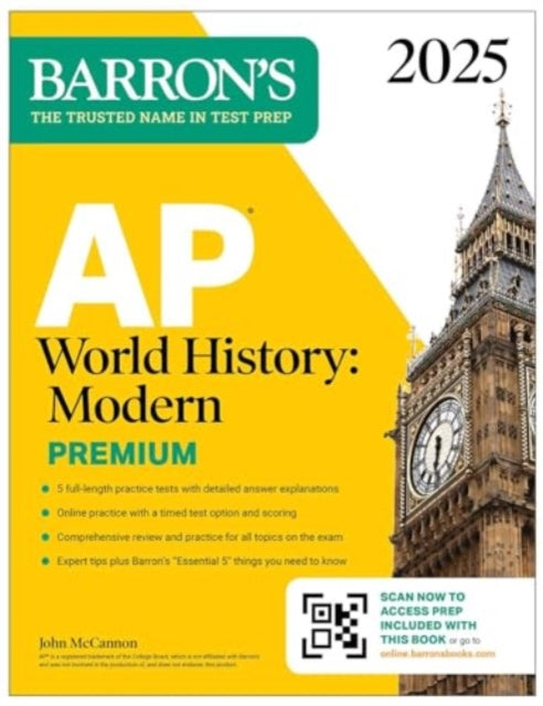 AP World History Modern Premium 2025 Prep Book with 5 Practice Tests  Comprehensive Review  Online Practice