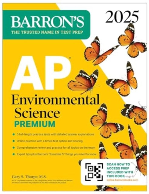 AP Environmental Science Premium 2025 Prep Book with 5 Practice Tests  Comprehensive Review  Online Practice