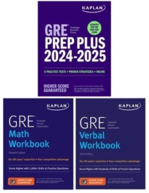 GRE Complete 20242025  Updated for the New GRE 3Book Set Includes 6 Practice Tests  Live Class Sessions  2500 Practice Questions