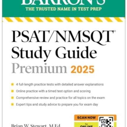 PSATNMSQT Premium Study Guide 2025 2 Practice Tests  Comprehensive Review  200 Online Drills