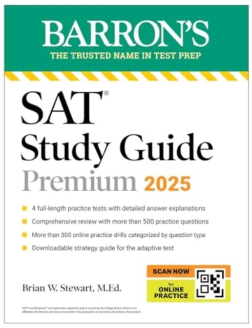 Digital SAT Study Guide Premium 2025 4 Practice Tests  Comprehensive Review  Online Practice