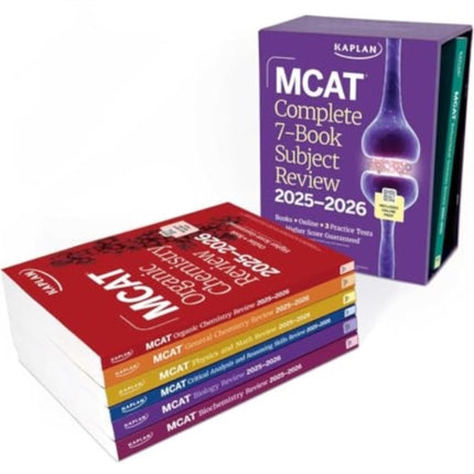 MCAT Complete 7Book Subject Review 20252026 Set Includes Books Online Prep 3 Practice Tests