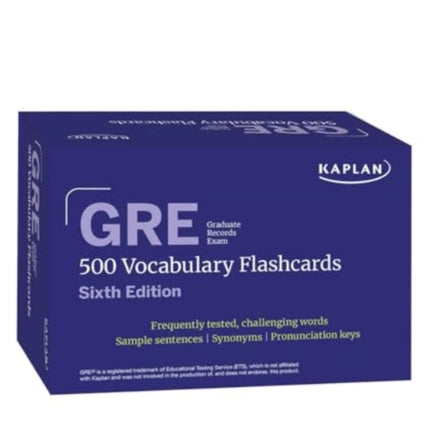 GRE Vocabulary Flashcards Sixth Edition  Online Access to Review Your Cards a Practice Test and Video Tutorials