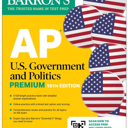 AP U.S. Government and Politics Premium Sixteenth