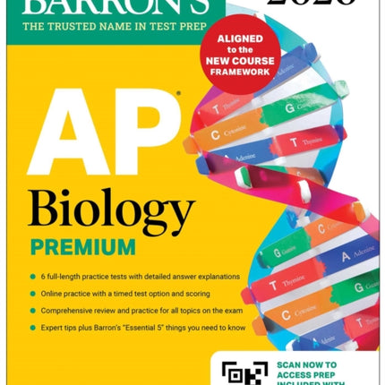 AP Biology Premium 2026 Prep Book with 6 Practice
