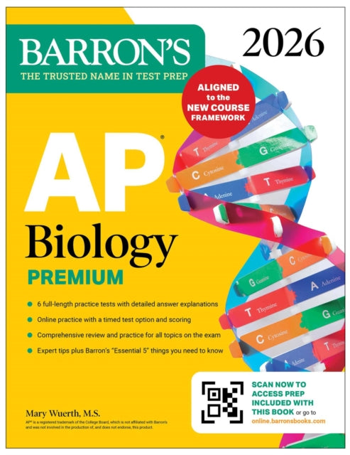 AP Biology Premium 2026 Prep Book with 6 Practice
