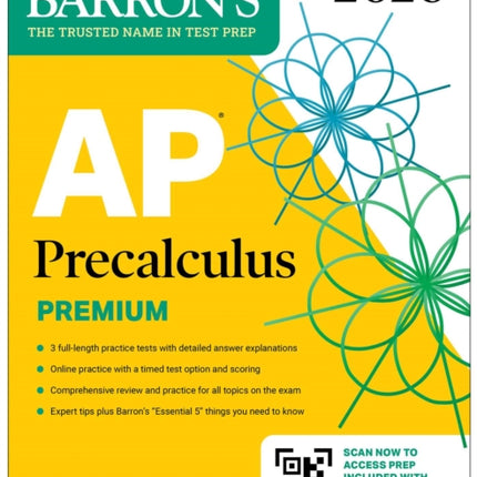 AP Precalculus Premium 2026 Prep Book with 3