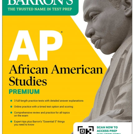 AP African American Studies Premium First Edition Prep Book with 3 Practice Tests  Comprehensive Review  Online Practice