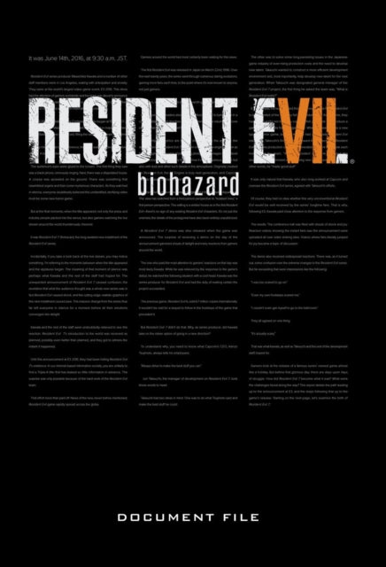 Resident Evil 7: Biohazard Document File