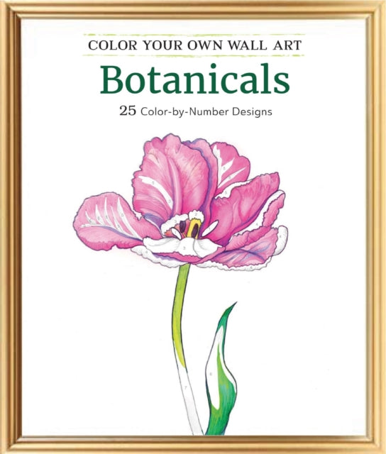 Color Your Own Wall Art Botanicals 25 ColorByNumber Designs Colour By Number Designs