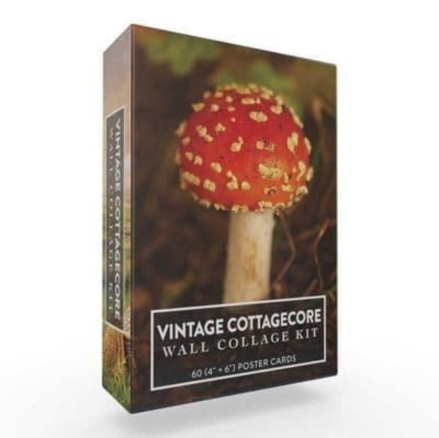 Vintage Cottagecore Wall Collage Kit: 60 (4" × 6") Poster Cards